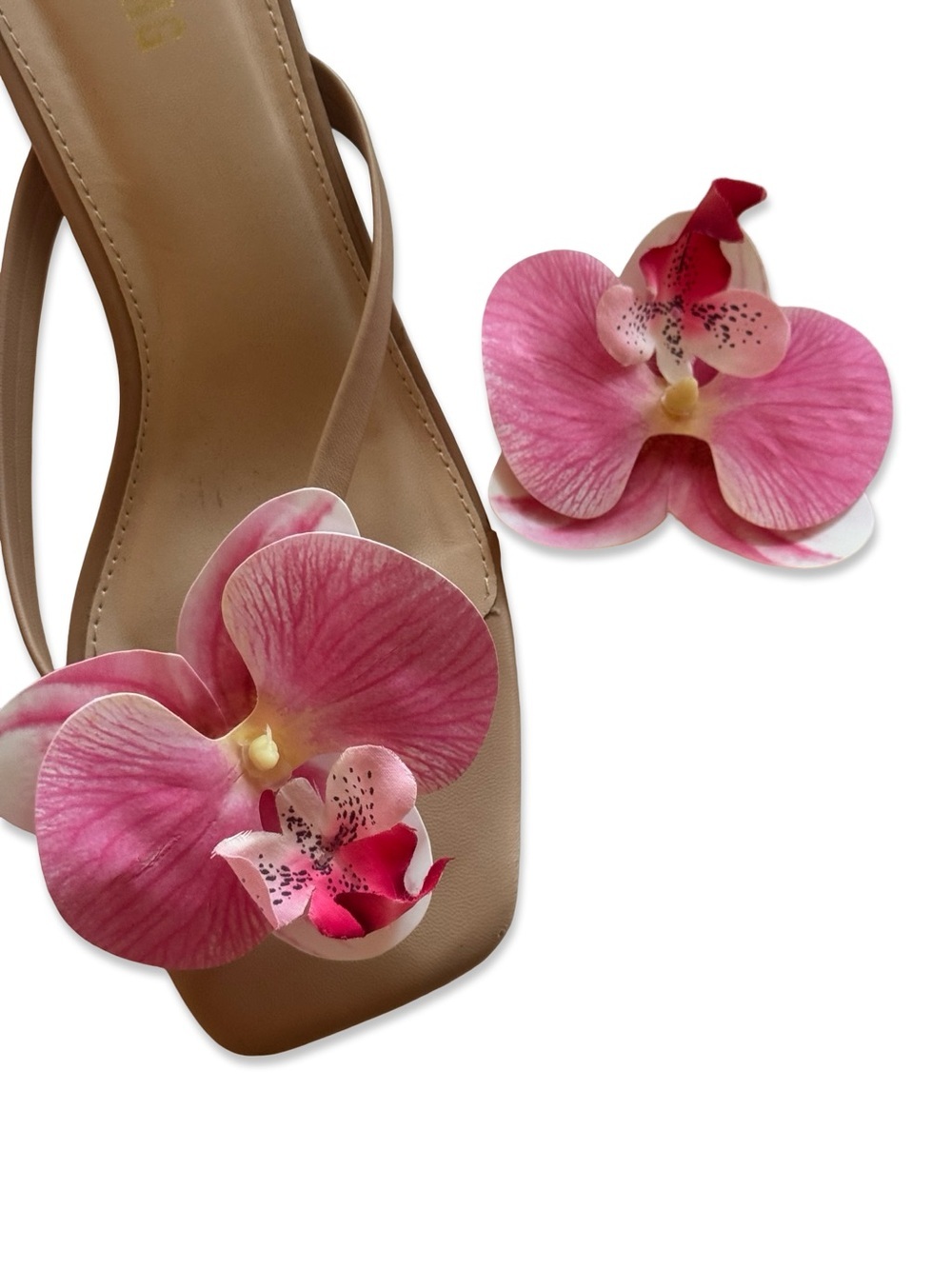 Butterfly Orchid Flower Shoe Charm in Pink - NWT